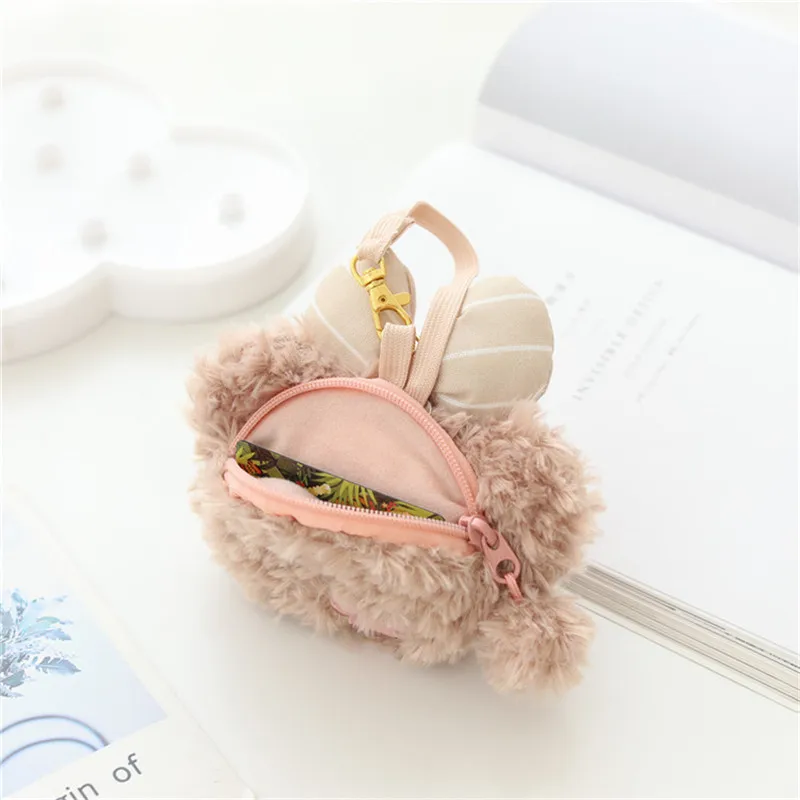 Даффи и его друзья милые пушистые кошелёк из искусственного меха ШеллиМэй для монет и карточек, нулевой кошелёк, прекрасные подарки для детей девочек.