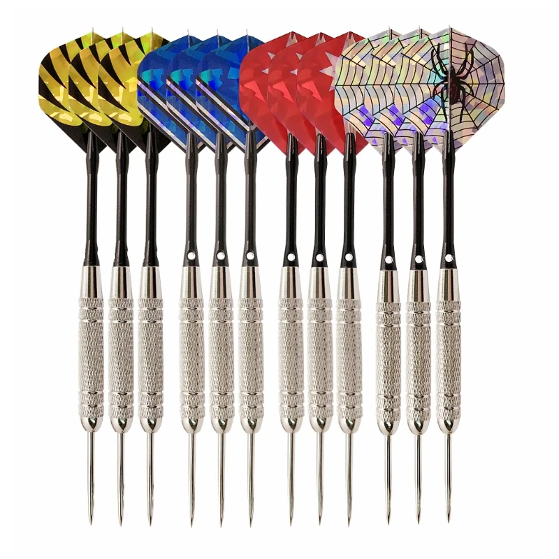 

2021 Top 12 Pcs Professional Needle Tips Darts Set Flights Wing Needle Barrel Hard Dart