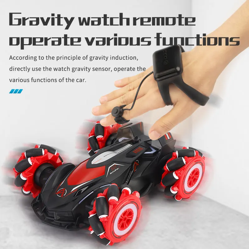 

D885 1:14 4WD RC Car Radio Gesture Induction Music Light Spray High Speed Stunt Remote Control off Road Drift Vehicle Car Model