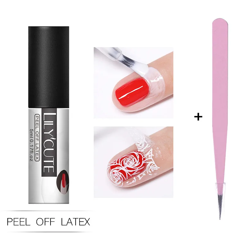 5 ml straight LILYCUTE 5 мл гель для ногтей жидкая лента отшелушивается от белого цвета без запаха быстрая сушка гель для ухода за кожей края ногтей Полировочный для ногтей, Маникюрный Инструмент - Цвет: 5 ml straight