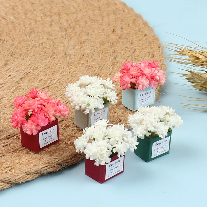 

1 шт. 1:12 миниатюрный горшечный кукольный домик, цветочный горшок, украшение для кукольного домика, сада