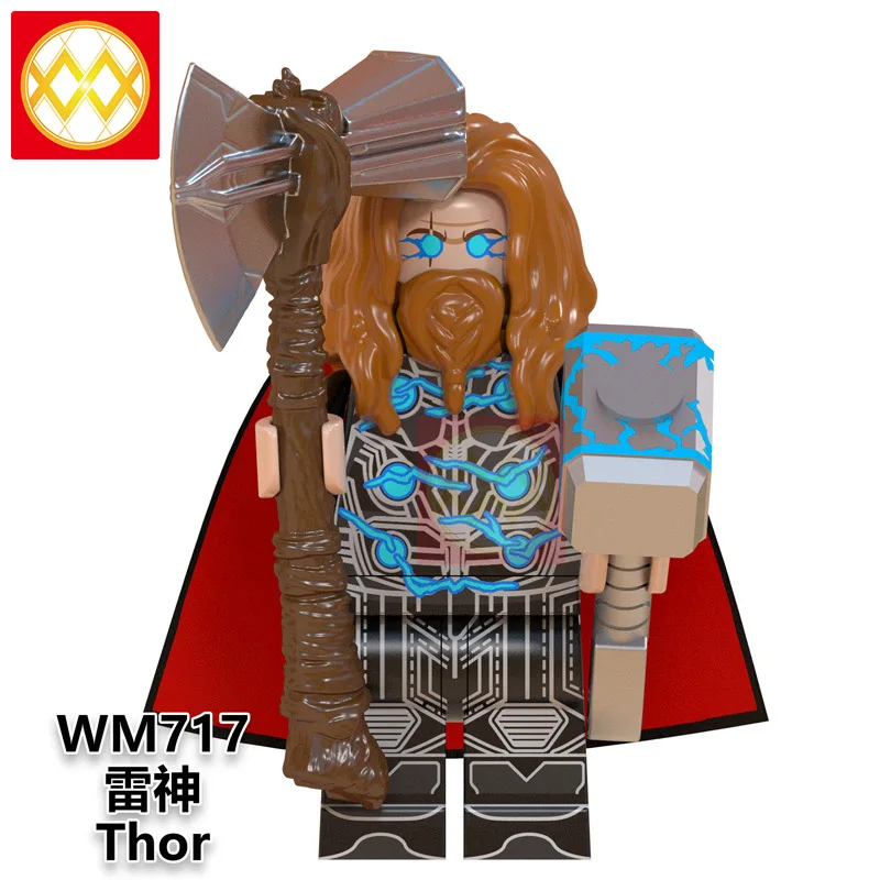 WM717 Фильм Тор Ragnarok Odin Loki Hela Валькирия битва лошадь Frigga Hemidall Джейн Фостер Халк Sif строительные блоки кирпичная игрушка малыш - Цвет: WM717
