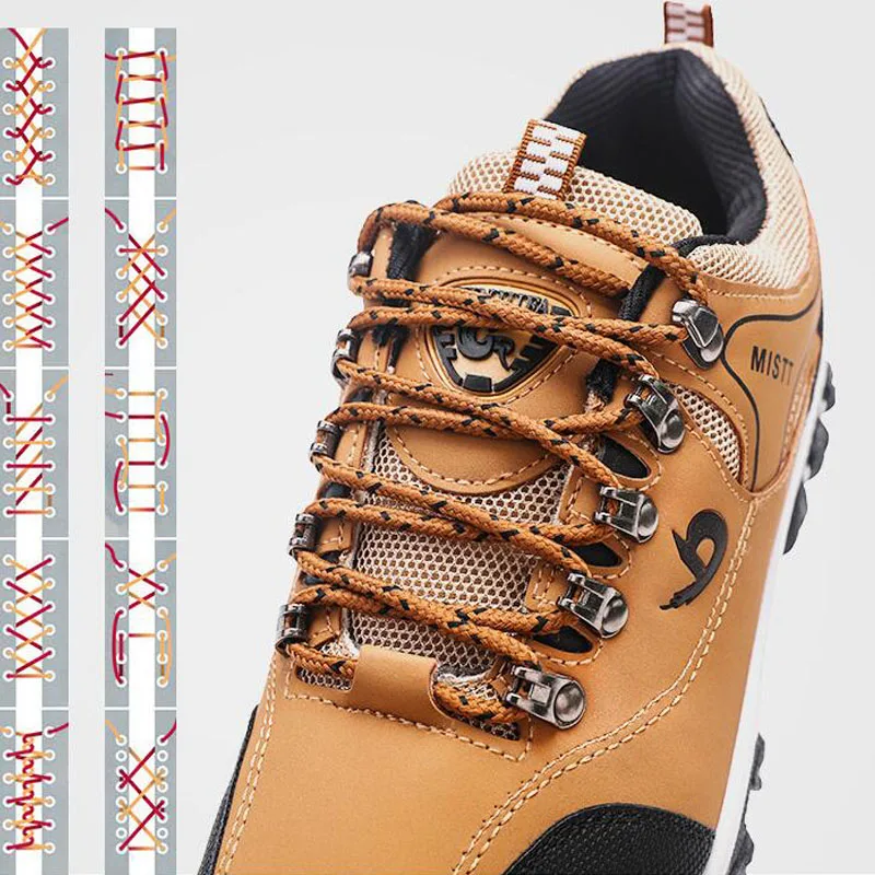 Spring and Autumn Man Sports Shoes Casual Wearable Hiking Sneakers Male Non-slip Running Quality Leather Large size 38-47 | Обувь