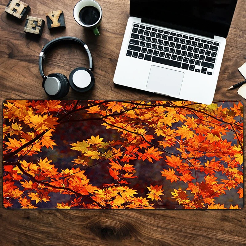

Autumn Mouse Pad Gaming Speed Gamer Large Locking Edge Soft Durable Mouse Carpet Keyboard Mousepad Computer Desk Mat for