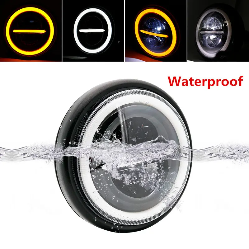 7 5 дюймовая круглая мотоциклетная светодиодная фара проектор высокий и Низкий