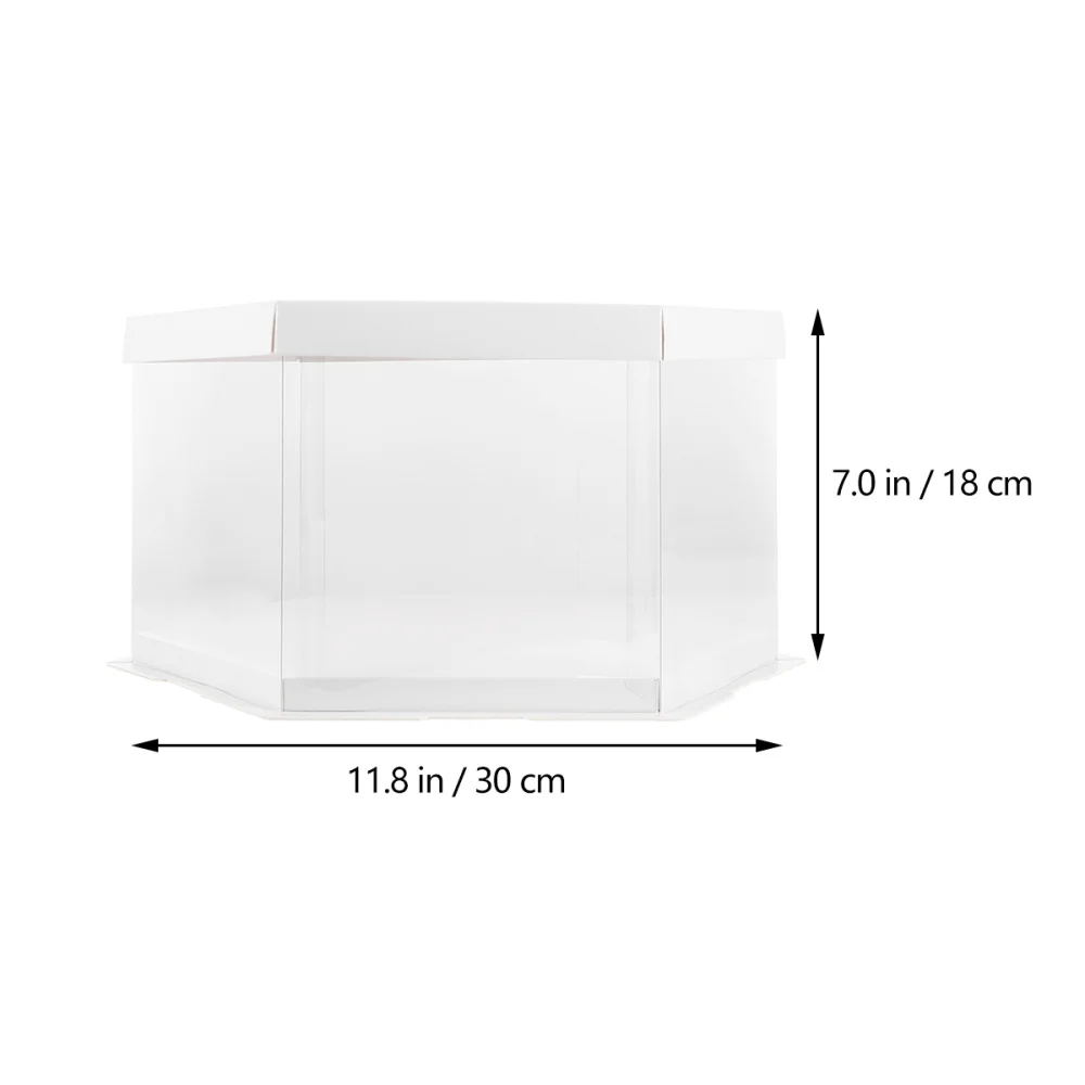 1 шт. прозрачная коробка для торта безопасный шикарный хороший контейнер Декор