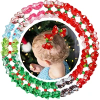 30pcs christmas hair clips for children hair bows clip baby ribbon small hairpins barrettes stripped hair accessories for girl