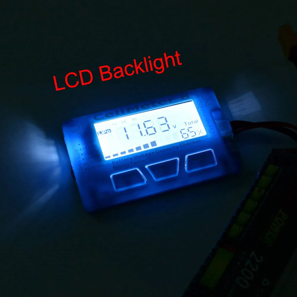 RC CellMeter-7 цифровой Батарея Ёмкость проверки LiPo LiFe литий-ионный