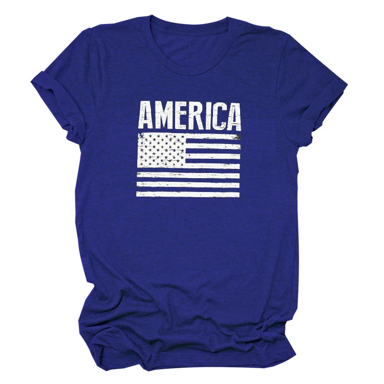 Женская Винтажная футболка с американским флагом сувенирная 4 июля в стиле