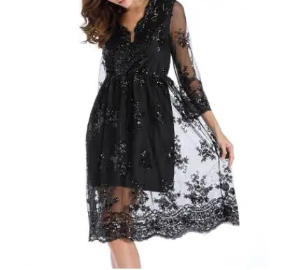 Вечернее платье цвета шампанского с блестками летнее сексуальное женское