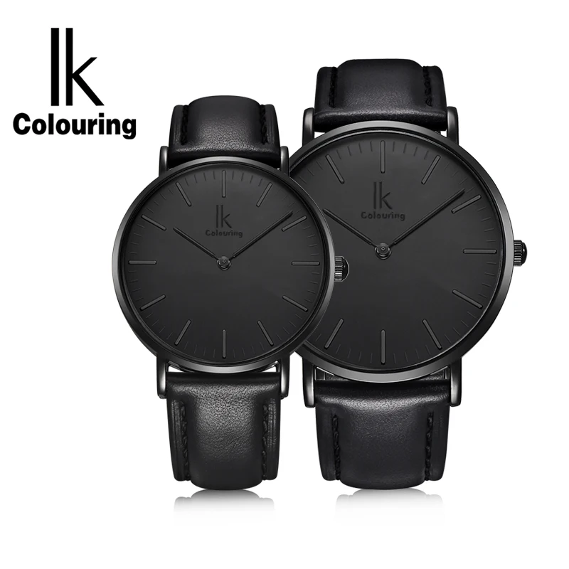IK Лидирующий бренд женские и мужские часы Простой Стиль Водонепроницаемый