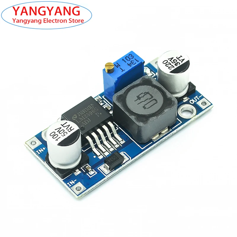 

New LM2596 DC-DC Step-down Power Supply Module 3A Adjustable Step-down Converter Module 3-40V Voltage Regulator 24V 12V 5V 3V