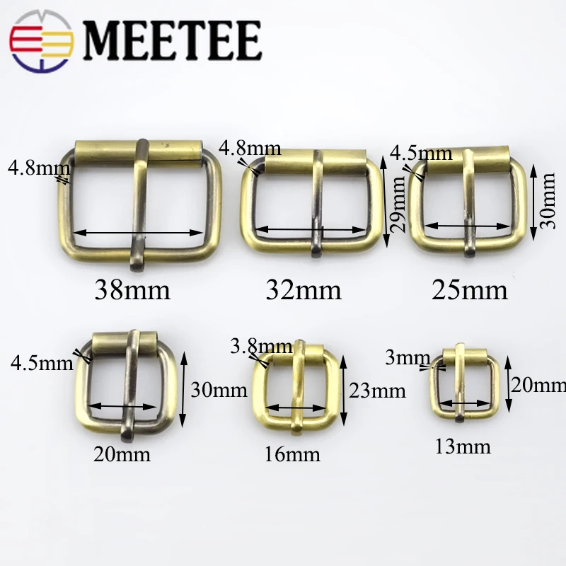 5 шт. Meetee 13-38 мм и металлической отделкой Мешок ремень веб-слайдер отрегулировать ролик контактный пряжки поделки кожаный машина для ремонта аксессуары
