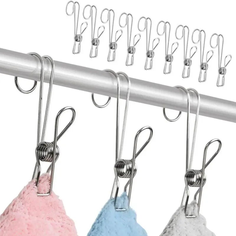 

6 шт., прищепки для белья из нержавеющей стали