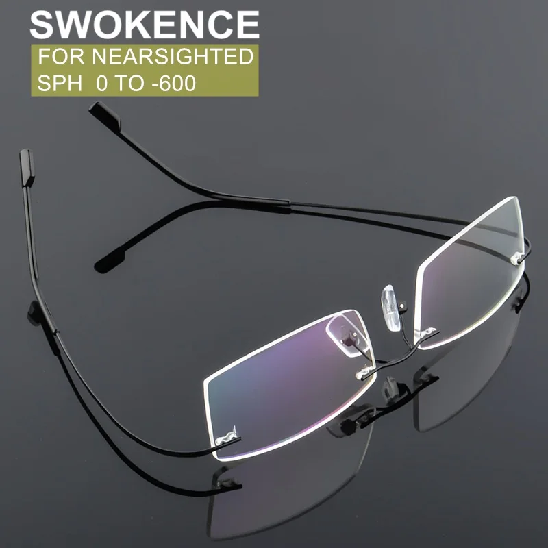 Очки унисекс без оправы с диоптриями от 0 до 6 из титанового сплава| |