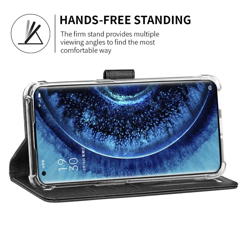 

For OPPO Find x2 pro Reno 3 Phone Case Flip Wallet Luxury Leather OPPO Reno3 5G Soft cover Full Protective Cases