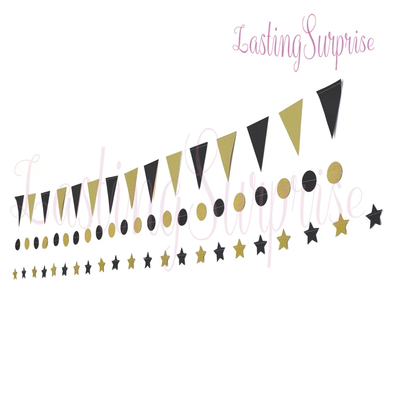 Стойкий Розовый Белый Золотой флаг сюрприз баннеры блестящий бумажный перьевой