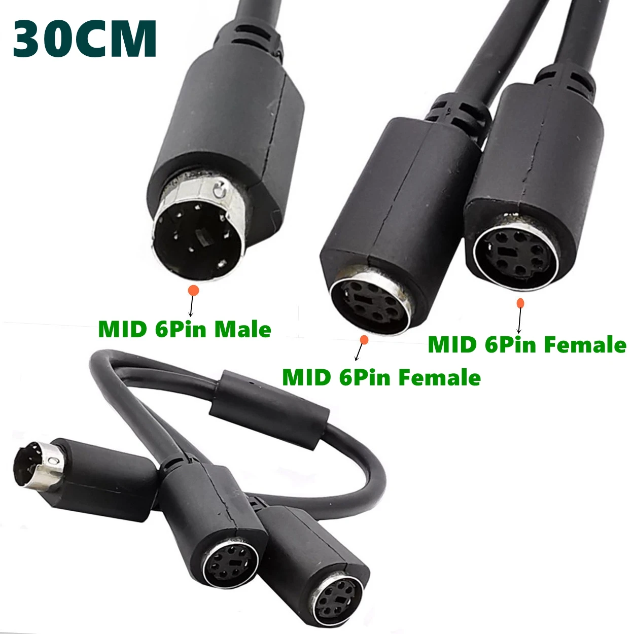 Мини DIN 6Pin сплиттер адаптер кабель 6 контактный переходник с внутренней PS/2 PS2