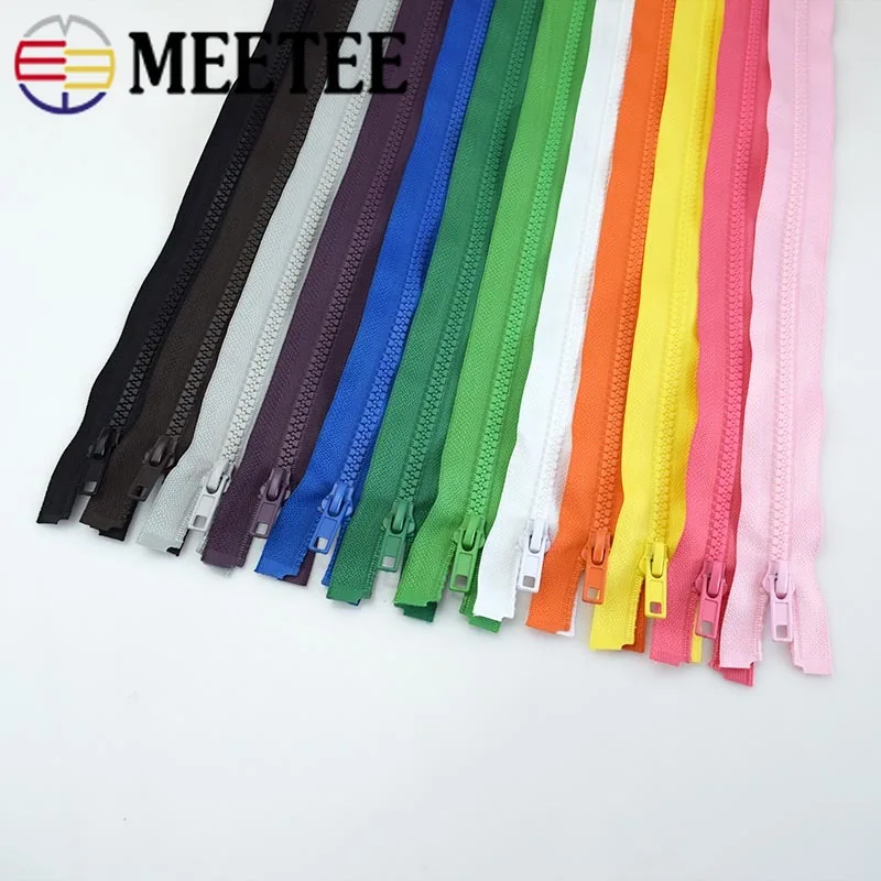 5 шт. Meetee # открытая резиновая молния 40/60/70 см для рукоделия шитье одежда длинное