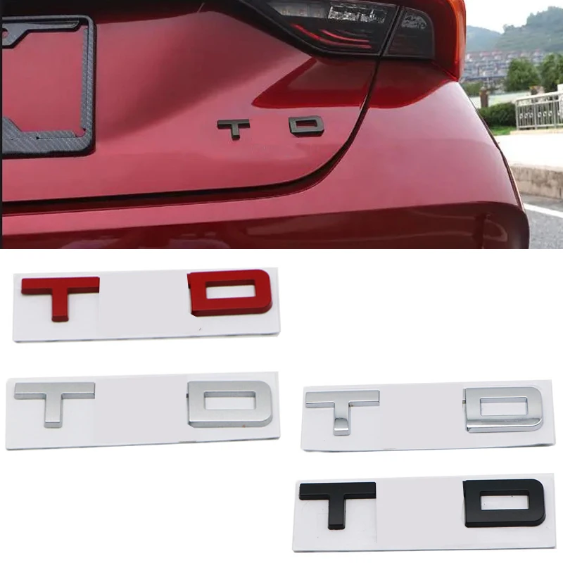 

3D Metal TRD Letter Sticker Car Rear Trunk Body Emblem Badge Stickers For Toyota Auris Yaris Corolla Prado Camry Reiz RAV4