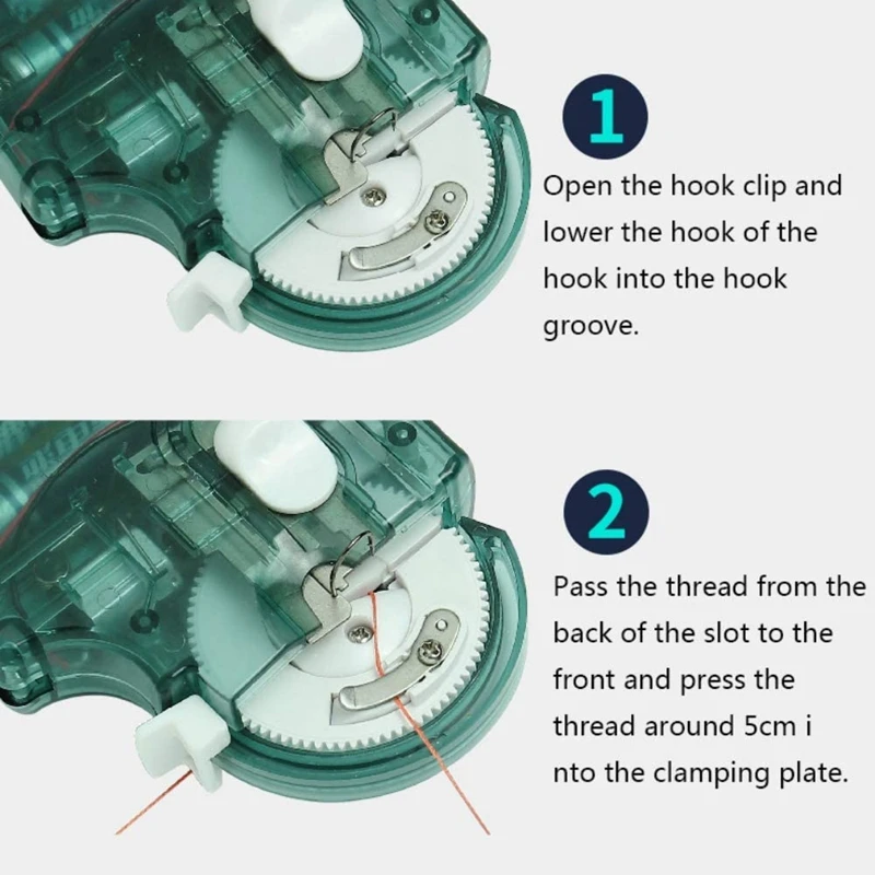 Электрическое устройство для быстрой подвязки рыболовных крючков портативное