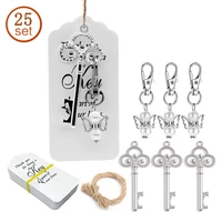 25pcs angel favor keychains bottle opener thank you kraft tags candy bags decor for baby shower wedding gifts for guests