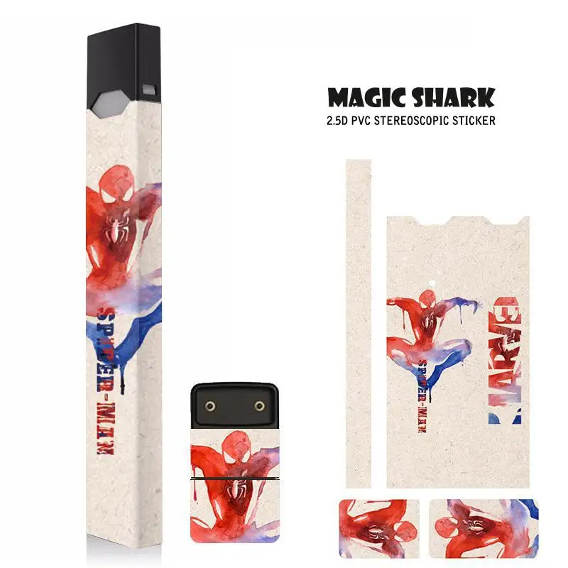 Волшебная Акула супер герой Marvel Супермен железный человек наклейка с человеком