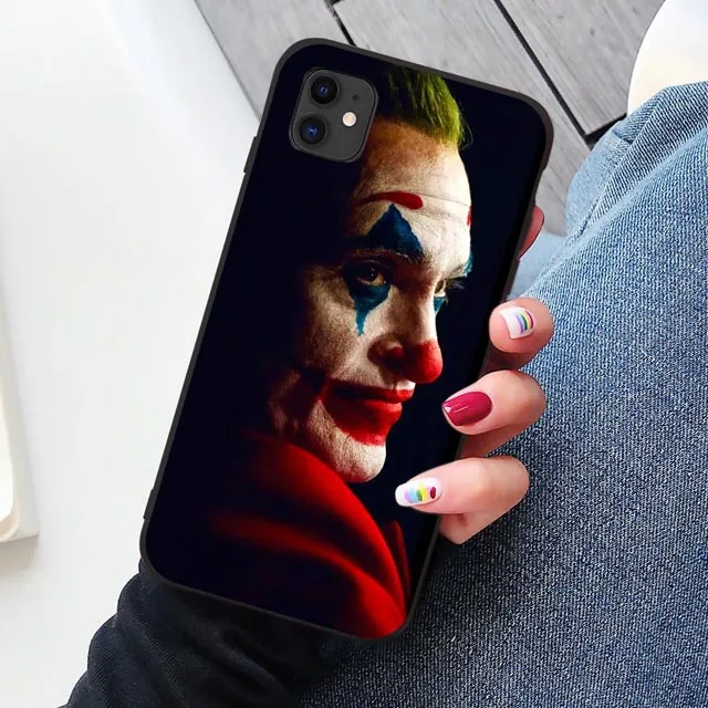 Черный Joker Joaquin Phoenix movie TPU Мягкий резиновый чехол для телефона чехол для iPhone 11 Pro Max 6 6S 7 7plus 8 8Plus X XS MAX XR - Цвет: B Joker 7