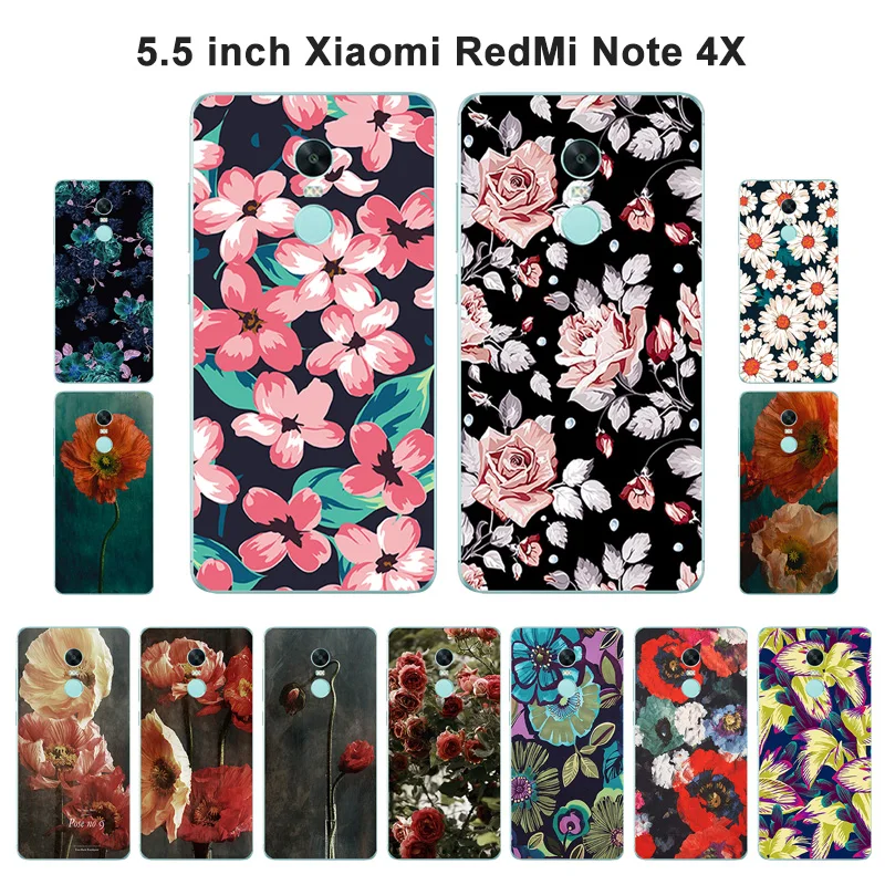 Чехол для Xiaomi Redmi Note 4X Prime мягкий силиконовый чехол красивый с рисунком Xiomi Note4|silicone