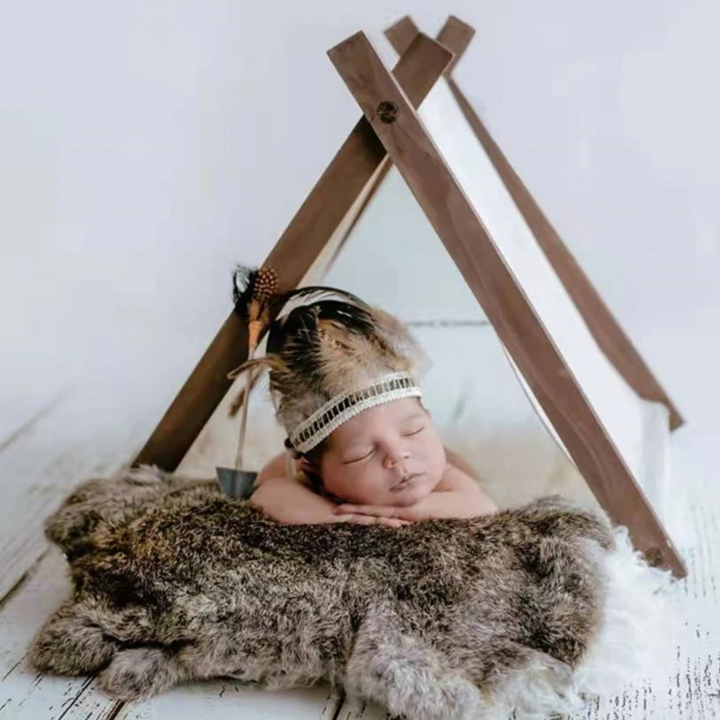 

Infant Photograph Props Newborn Small Small Tent Handmade Baby Photo Shooting Cotton Cloth Canopy for Fotografia Posing