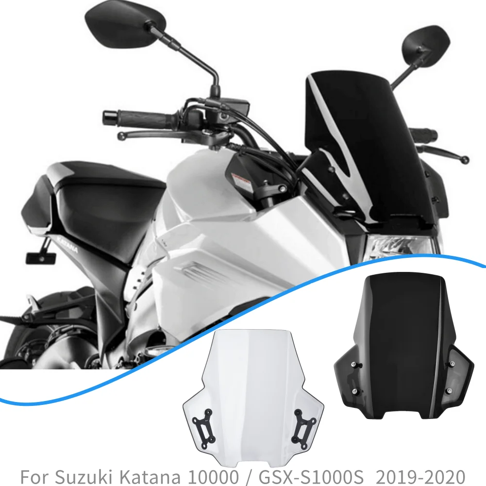 

2019 GSXS 1000 Motorcycle Windshield For Suzuki Katana 1000 GSX-S GSXS 1000S Windscreen Screen Wind Deflectors 2020 Accessories