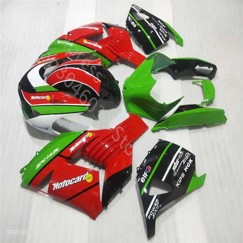 

ZX 14R 06-11 комплекты обтекателей под давлением для Kawasaki ZX14R 2006 2007 2008-2011 зеленые красные черные Обтекатели для мотоциклов
