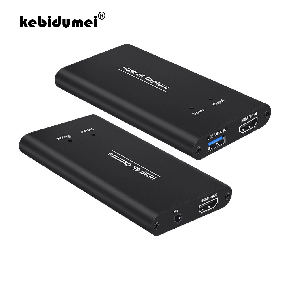 Многопортовый захват видео 4K 60 Гц для игр потоковой прямой трансляции USB3.0 HDMI