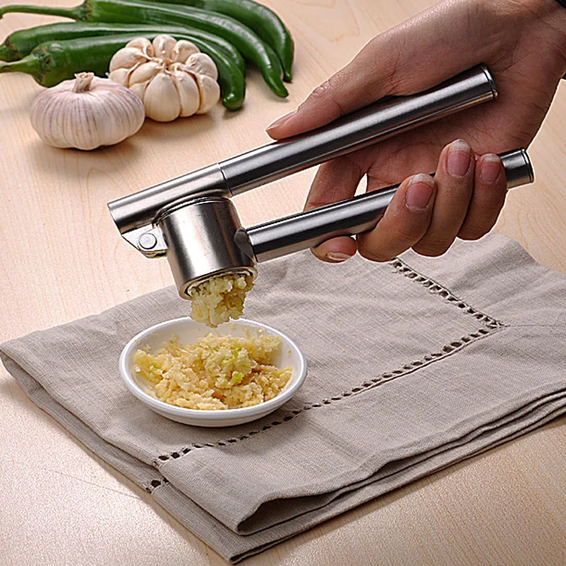 Супер стальная ручная соковыжималка пресс для чеснока дробилка имбиря слайсер