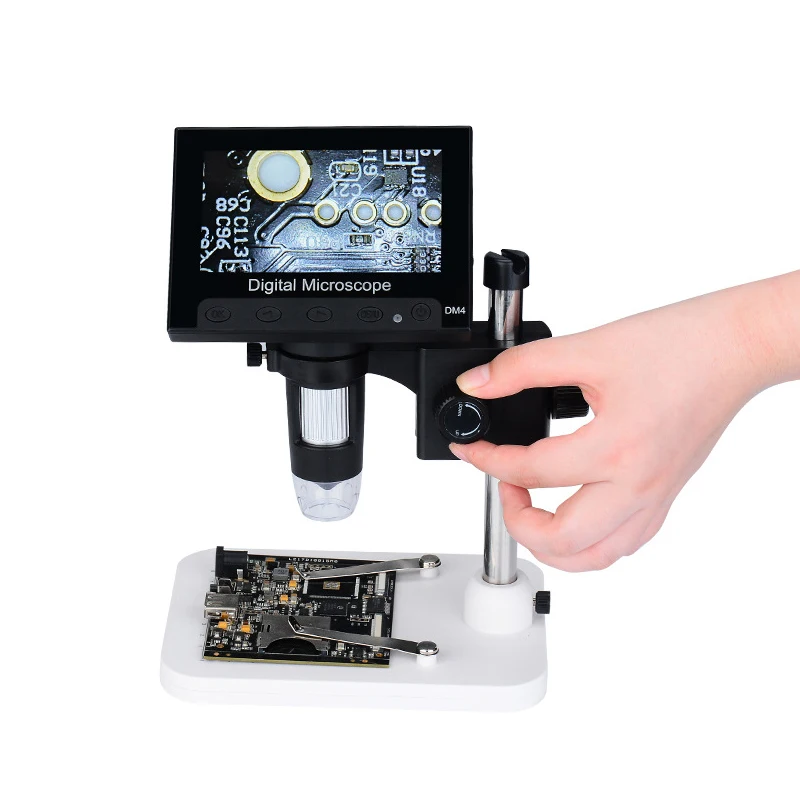 

Adjustable 1000X 2MP 720P 8 LED Digital Microscope 4.3 inch USB Electronic Magnifier Endoscope For PCB Motherboard Phone Repair