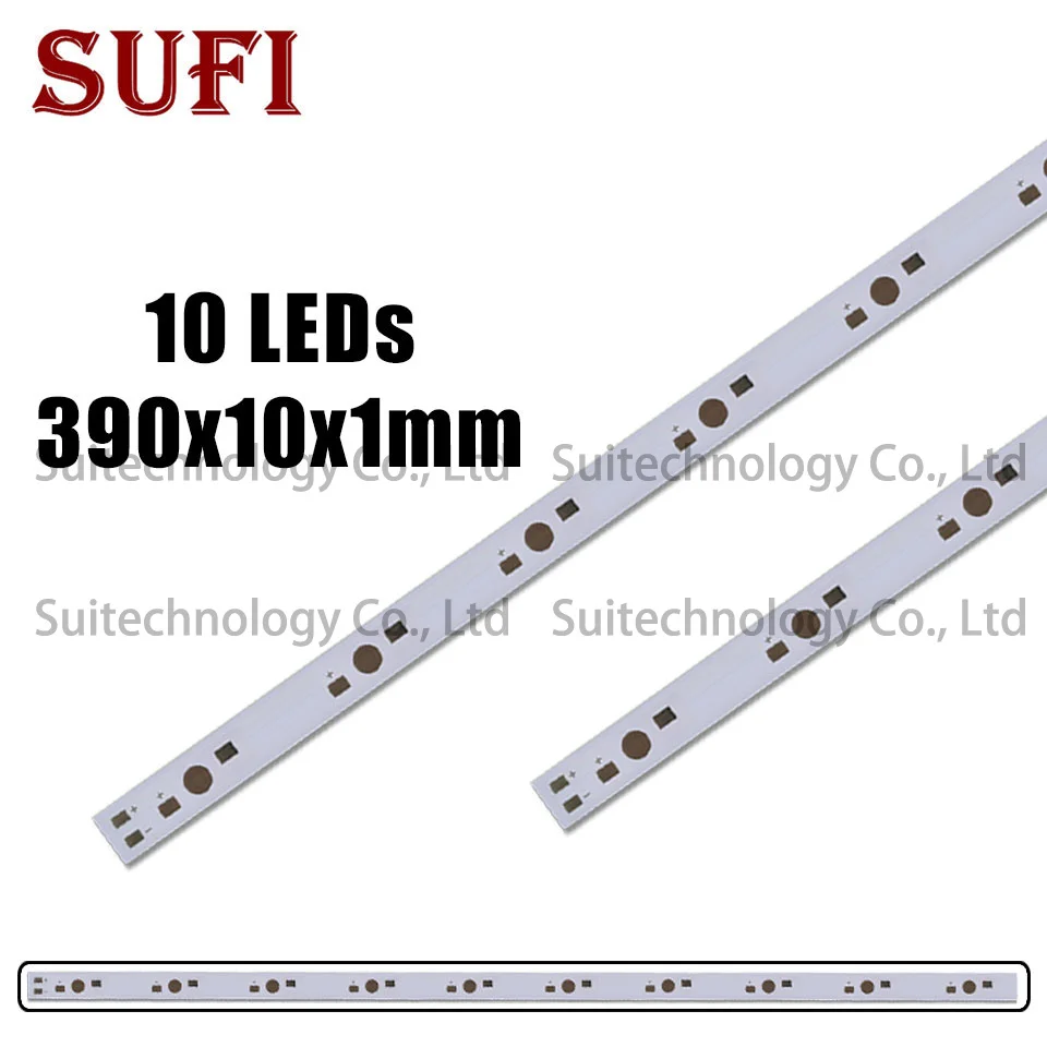 10 шт. светодиодная алюминиевая Базовая пластина 390 мм прямоугольная