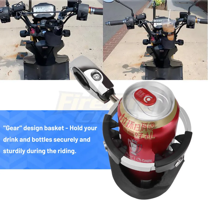 

Motorcycle Beverage Water Bottle Drink Cup Holder Motorbike Guard Drinking Cup Bracket Holder FOR Harley KAWASAKI YAMAHA Honda