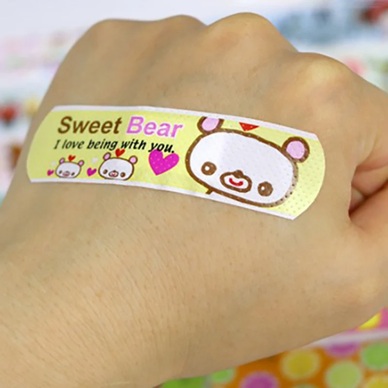 

120Pcs Waterproof Breathable Cartoon Band Aid Hemostasis Adhesive Bandages