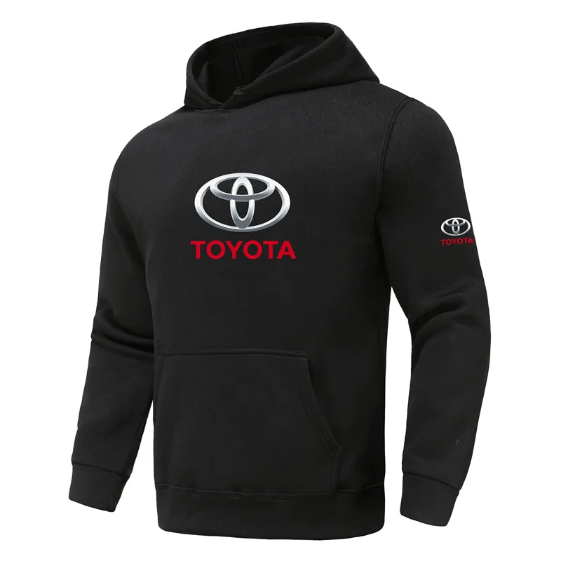 

Осенне-зимние популярные модели с принтом логотипа Toyota, Мужская толстовка, повседневный уличный спортивный топ, 14 цветов, толстовка для пар...