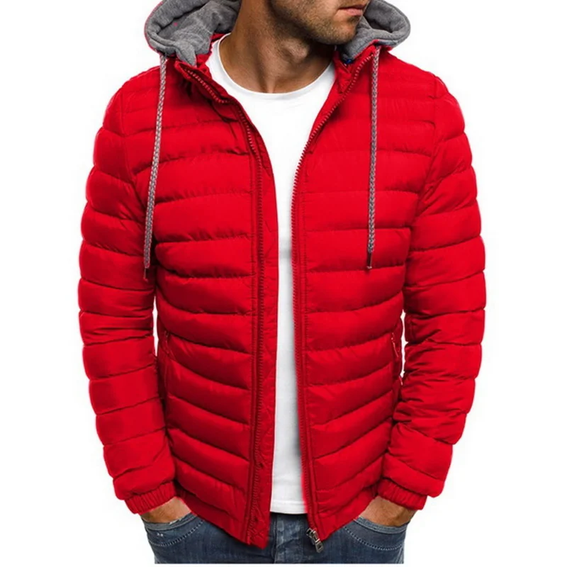 

Men's Hoodie, thick coat, warm, light, windproof, winter, 2021