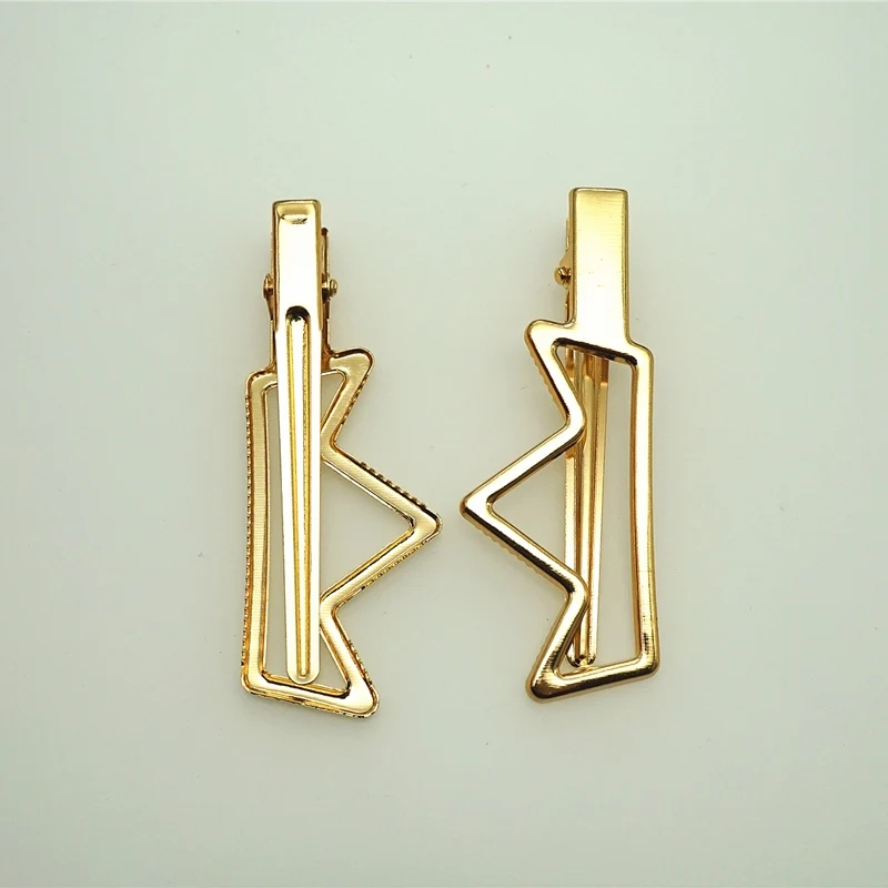 10pcs electroplated golden crown rabbit ear bow tie love peach heart hair clip DIY jewelry accessories headdress | Украшения и