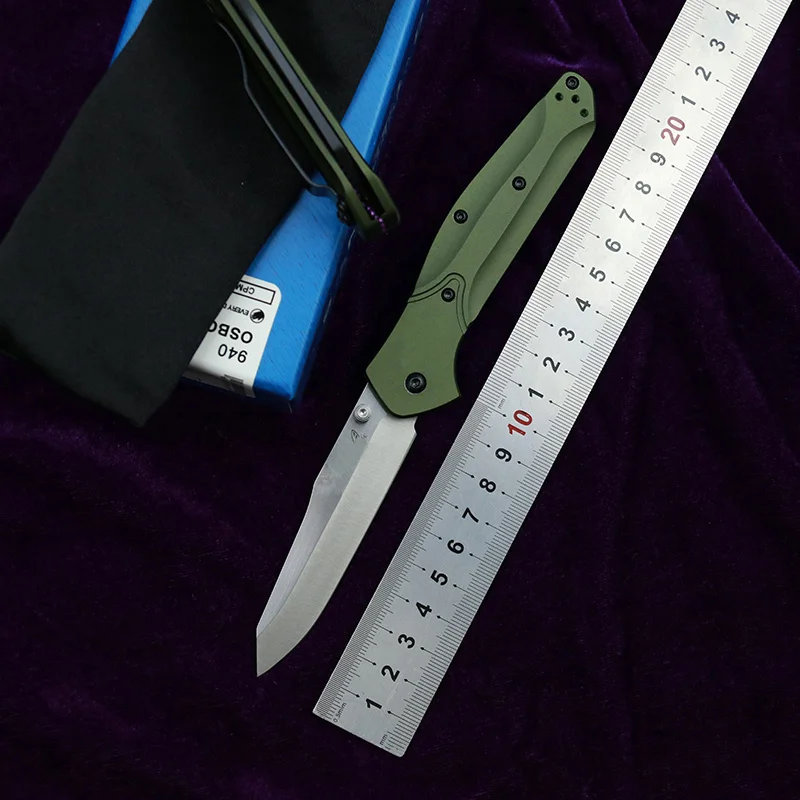 Карманный складной нож 940BK / 940 с алюминиевой ручкой, лезвие S30v