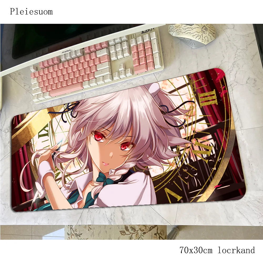 Коврик для мыши Sakuya Izayoi 700x300x3 мм эстетический игровой коврик клавиатуры инди-поп