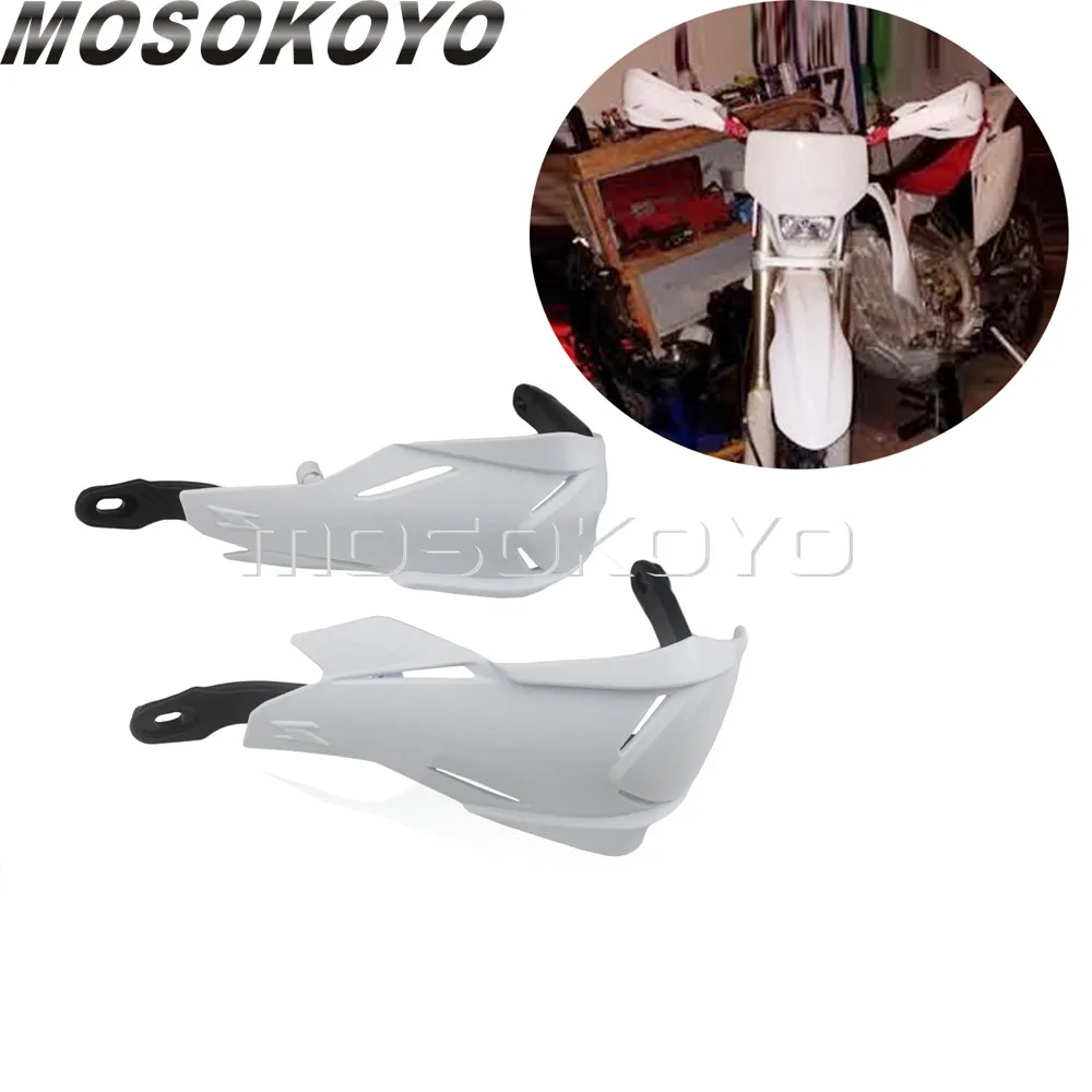 

White Motocross Handguard 22/28mm Universal Brush Hand Guards for FC FE TC TE EXC SMR XC 150/200/250/450