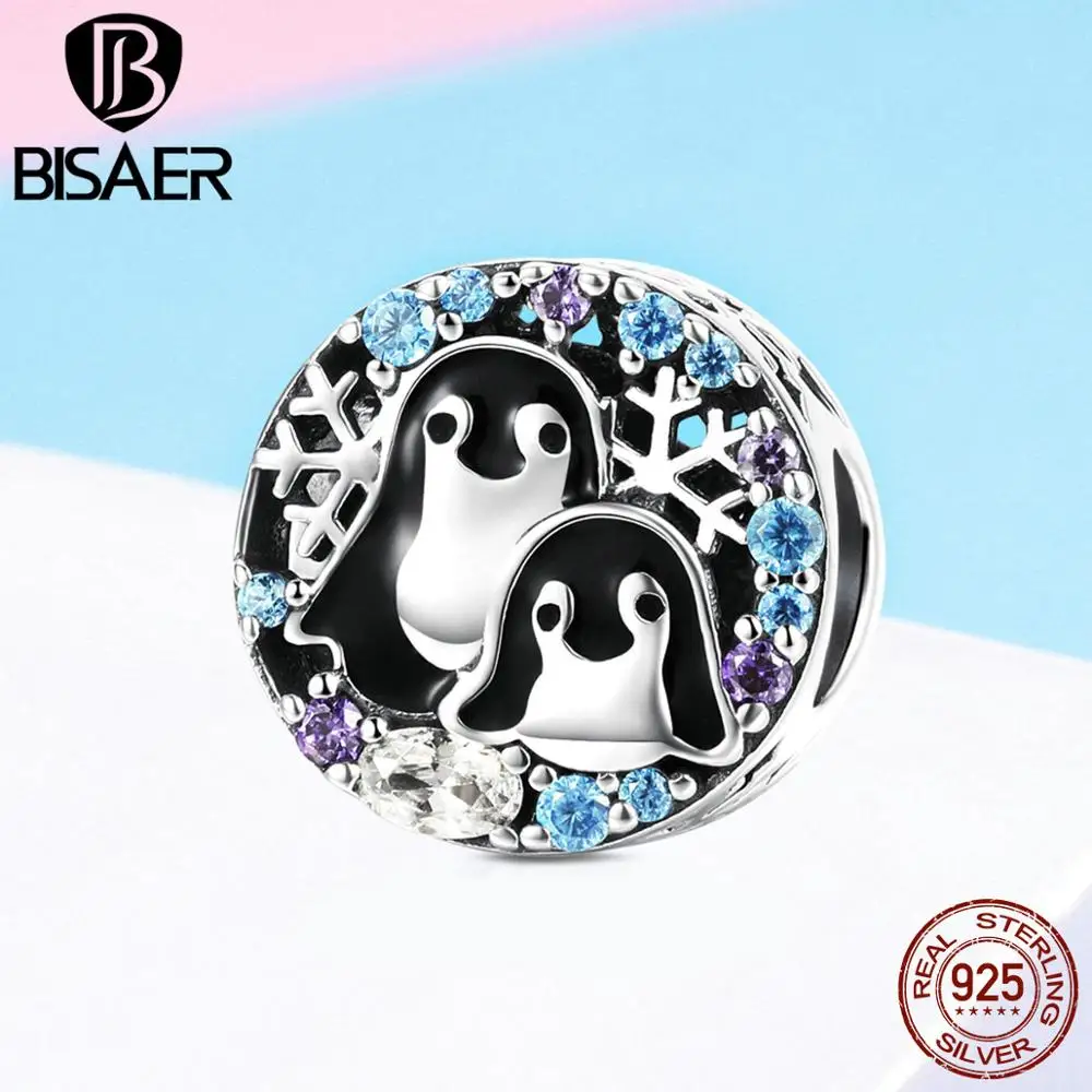 BISAER, 925 пробы, Серебряные Круглые Эмалированные бусины для женщин, ювелирные изделия, подходят для изготовления оригинальных 925 серебряных браслетов, подарки для девочки