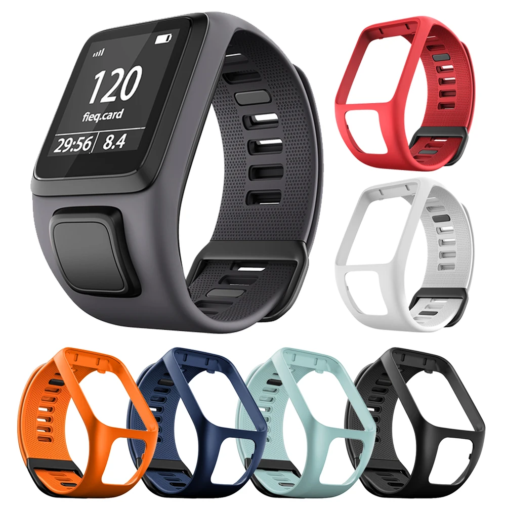 Сменные аксессуары ремешок для часов TomTom Runner 2 3 / Spark Adventurer Golfer силиконовый