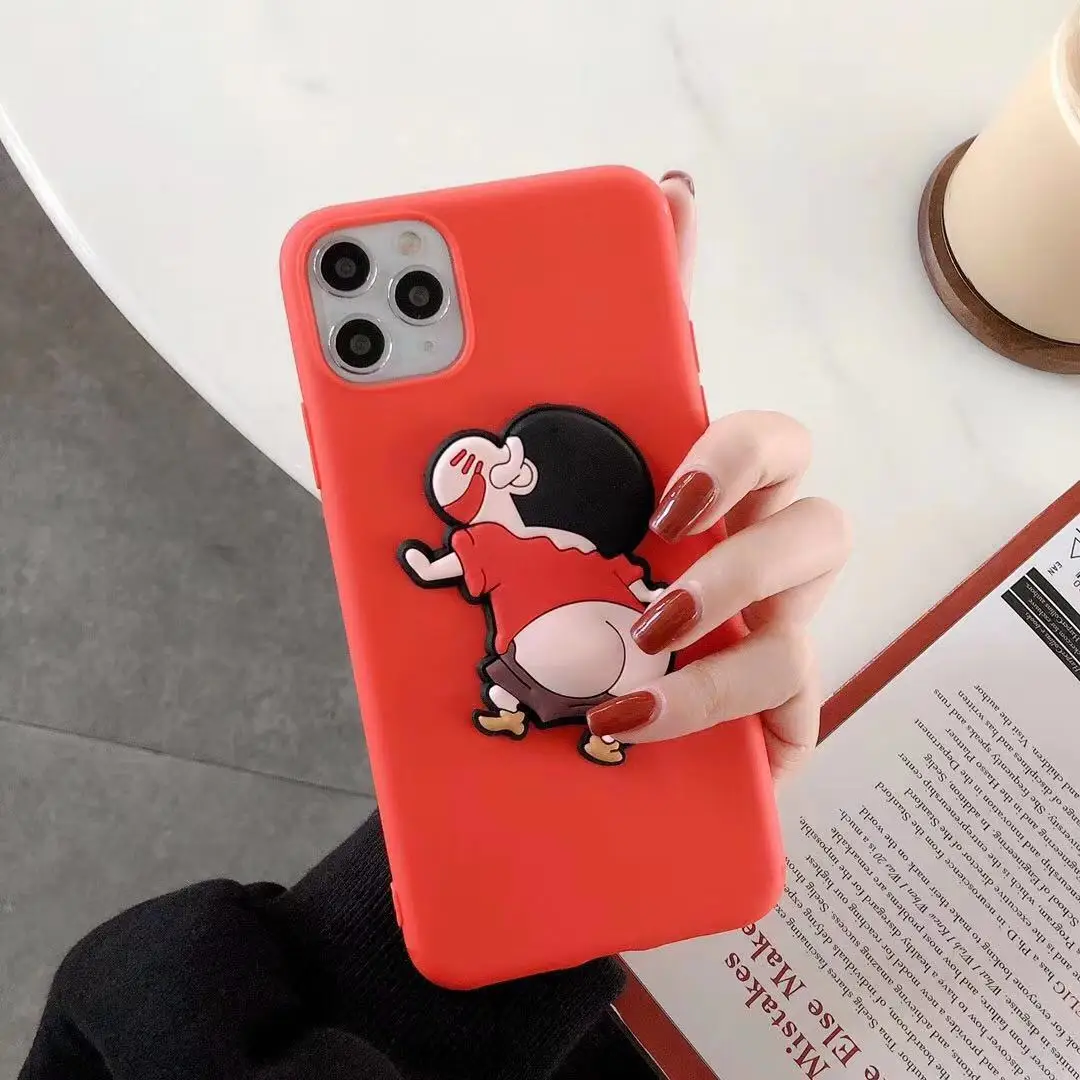 Японский 3D милый мягкий чехол для iphone 11MAX 11Pro MAX XS XR 8 plus для samsung S10 - Цвет: N