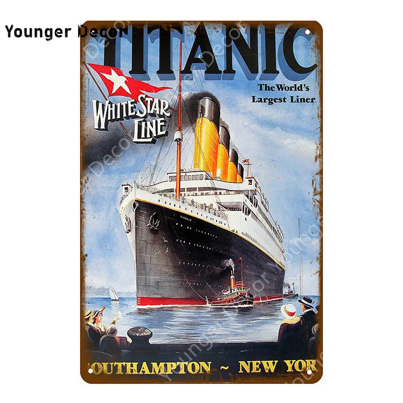 Классический Титаник для путешествий металлическая вывеска Новая Зеландия