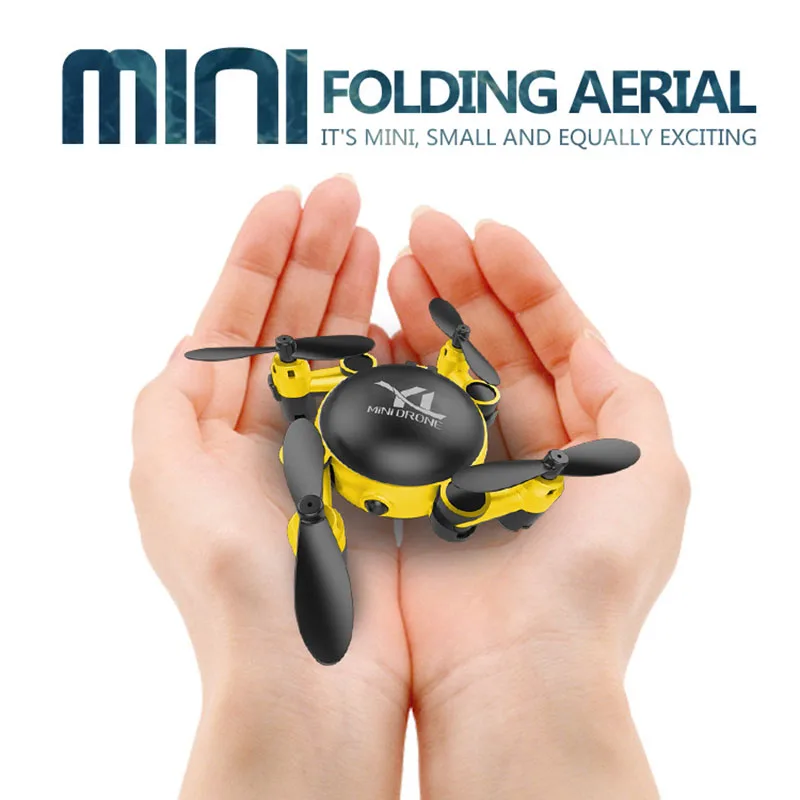 Складной Дрон 720P с камерой HD фотография самолет селфи Квадрокоптер один ключ