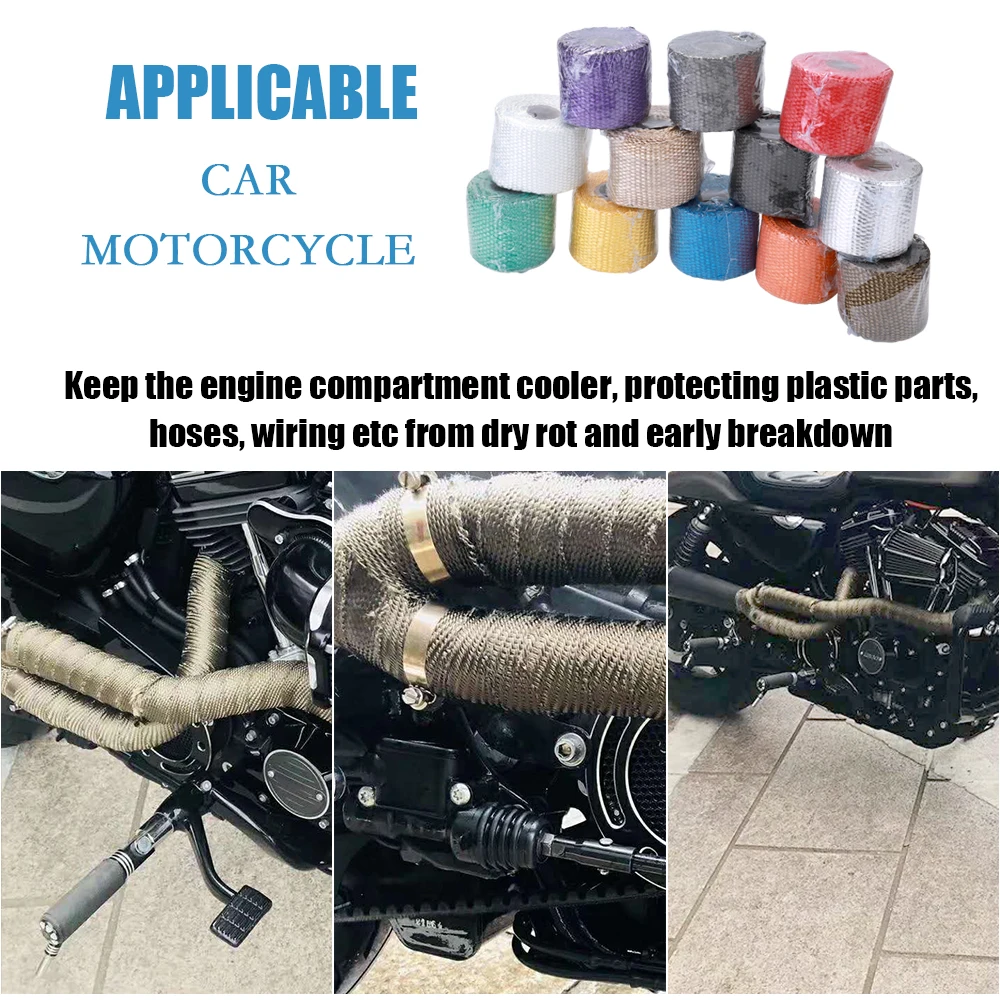 Стекловолоконная Тепловая выхлопная пленка рулон мотоциклетная Автомобильная